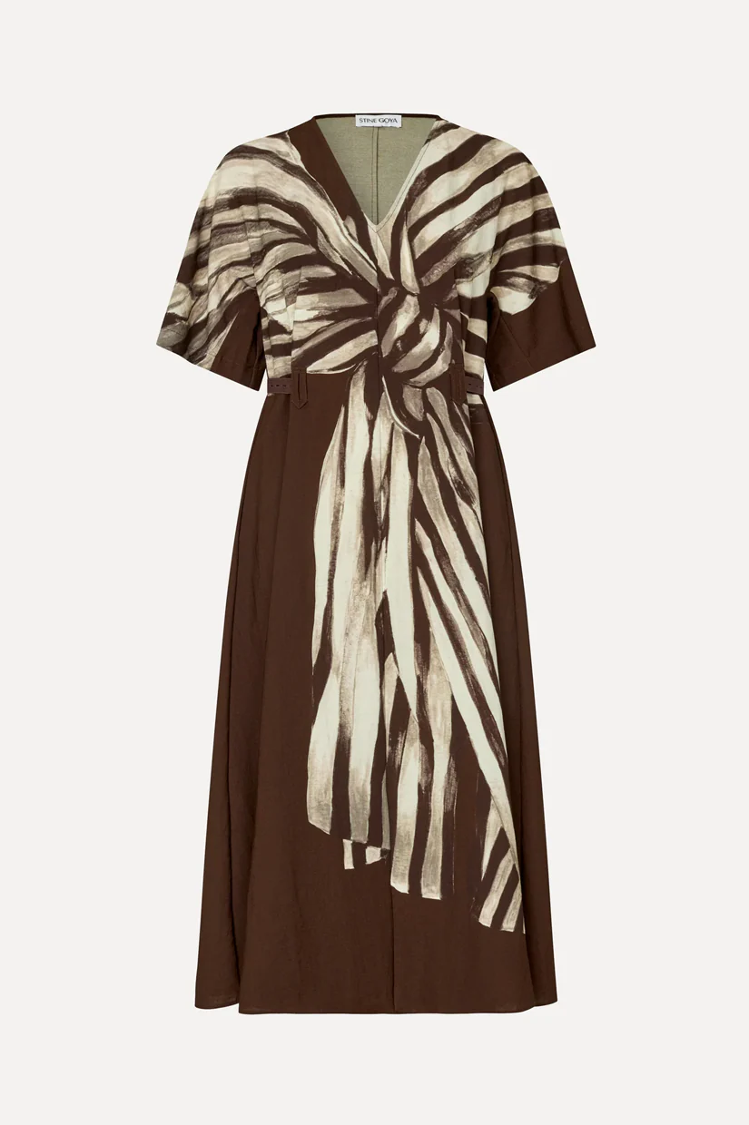 Stine Goya Elastic Detail Midi Dress - Bow - Image 3