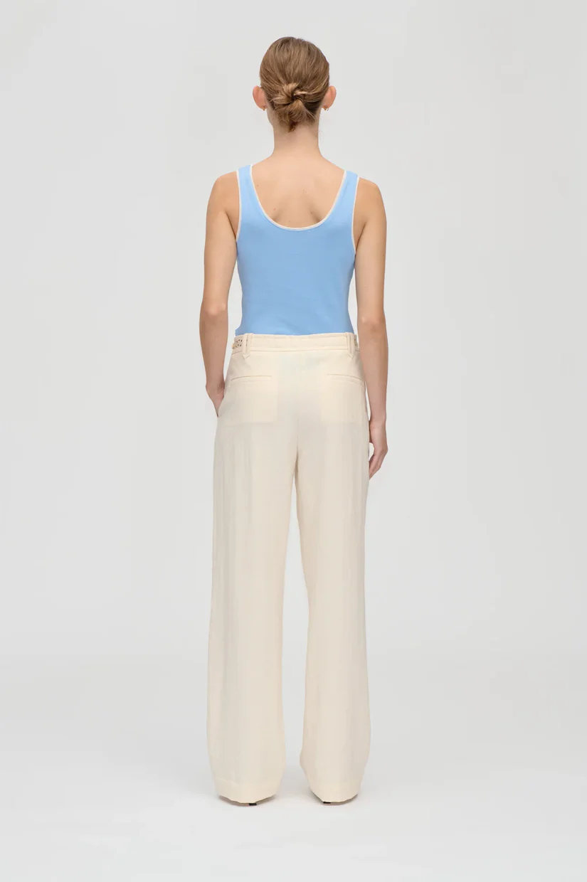 Stine Goya Elastic Detail Tailoring Pants - Eggnog - Image 2