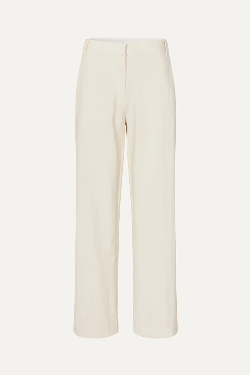 Stine Goya Elastic Detail Tailoring Pants - Eggnog - Image 3