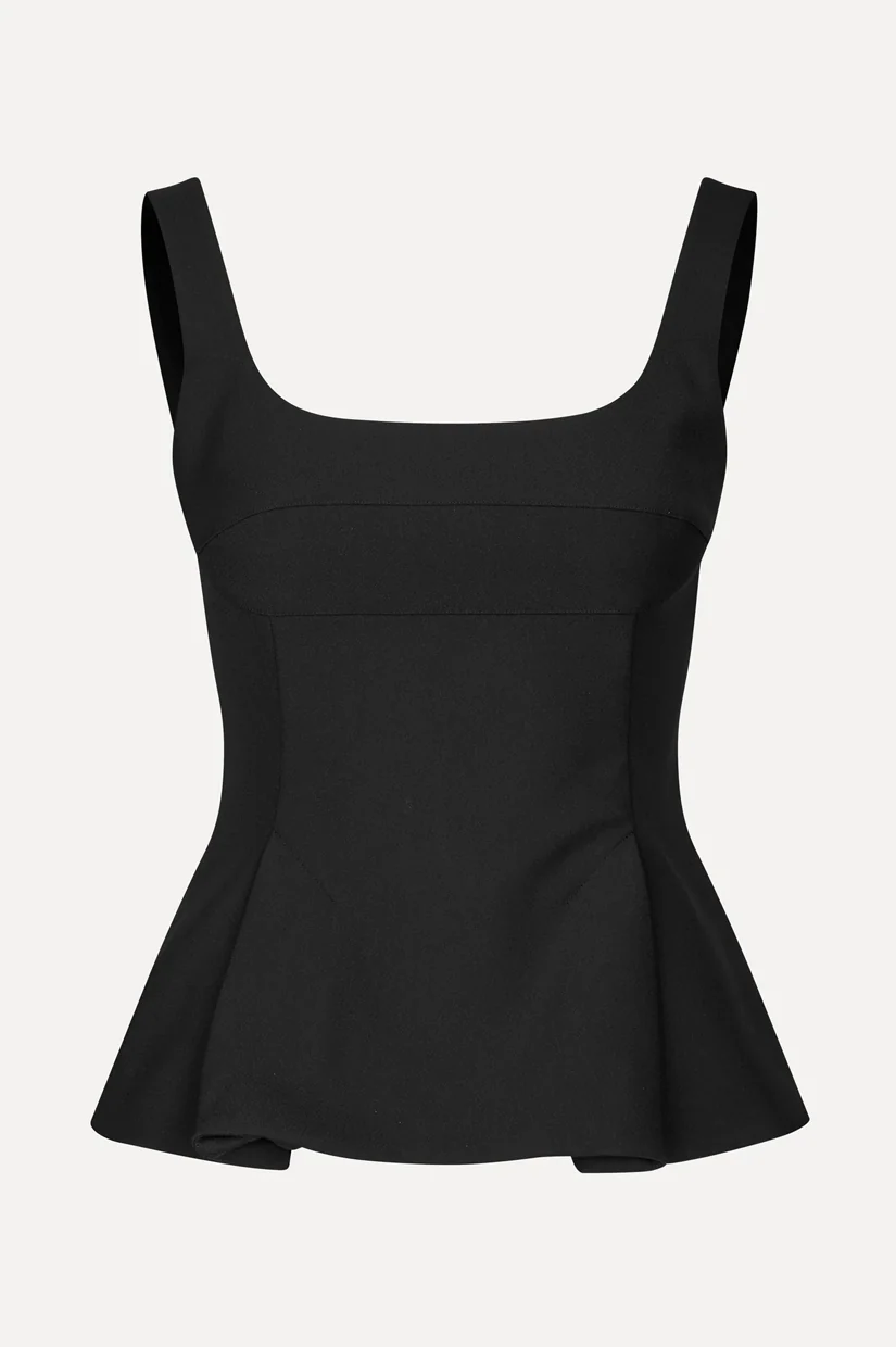 Stine Goya Sleeveless Fitted Waist Top - Black - Image 3
