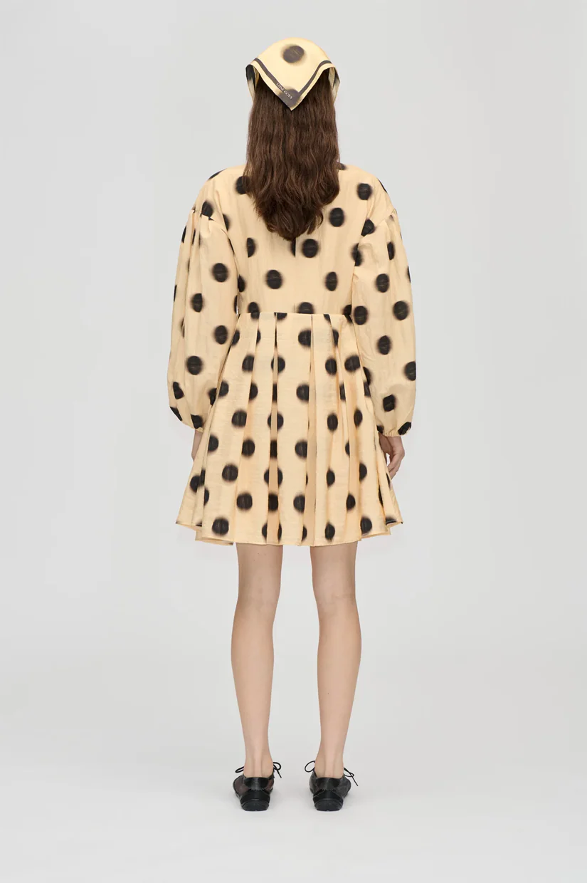 Stine Goya Voluminous Long Sleeves Mini - Dots In Motion - Image 2