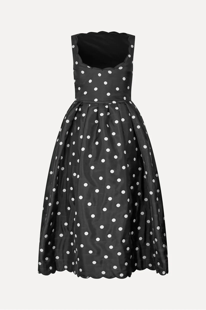 Stine Goya Voluminous Midi Dress - Quilted Dots - Image 4