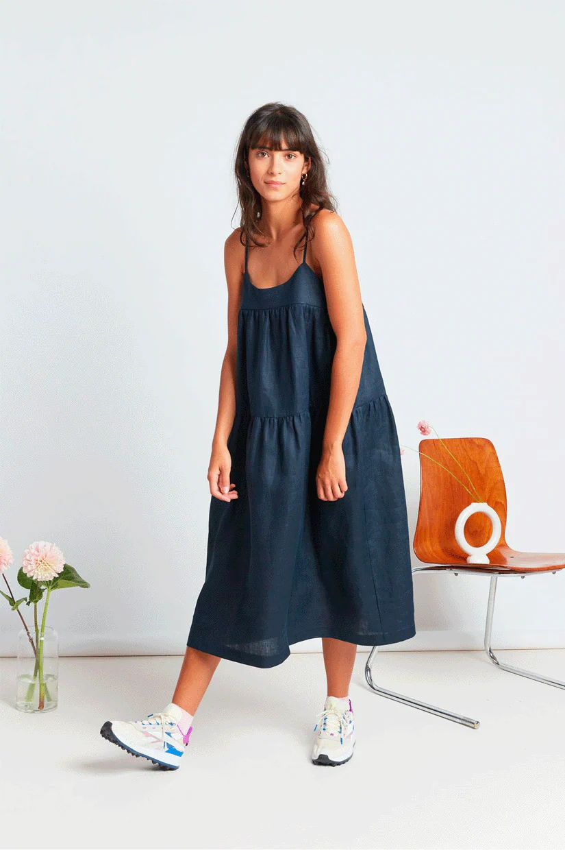 Twenty Seven Names Moon Beam Dress - Navy - Image 2