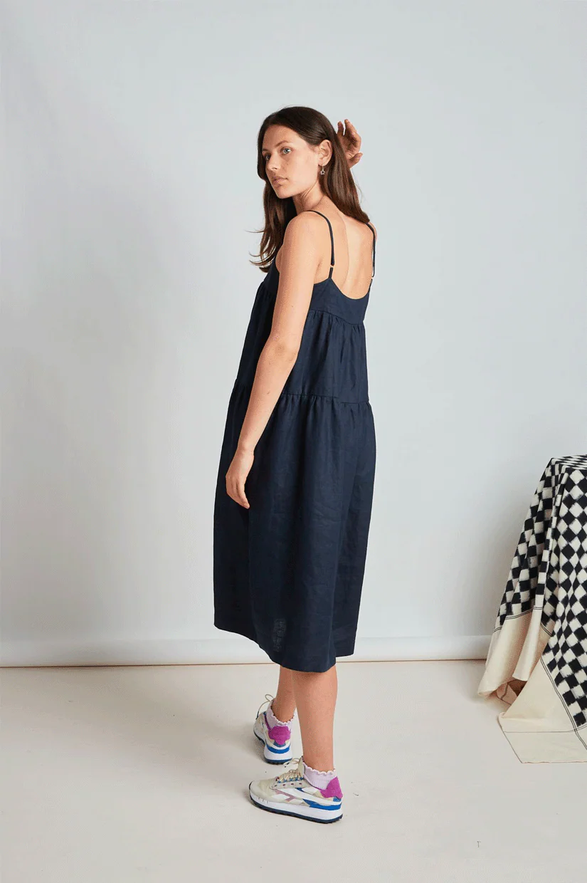 Twenty Seven Names Moon Beam Dress - Navy - Image 3
