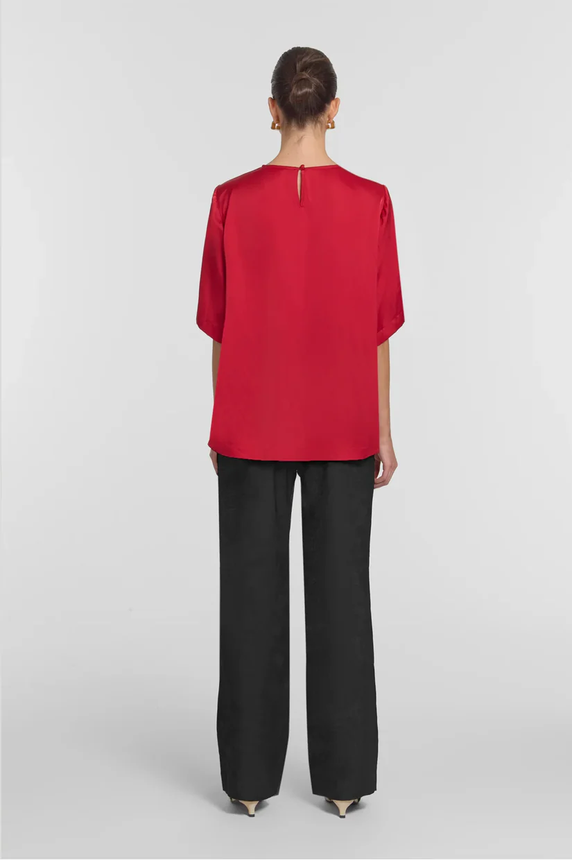 Viktoria & Woods Elysian Tee - Sunset Red - Image 3