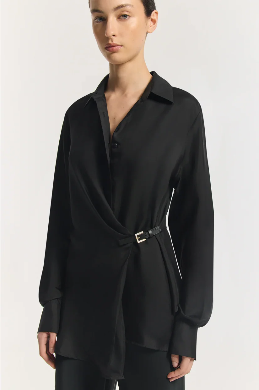 Viktoria & Woods Hercules Wrap Shirt - Black