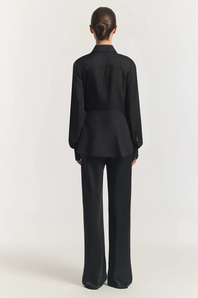 Viktoria & Woods Hercules Wrap Shirt - Black - Image 4