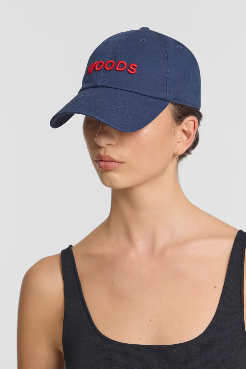 Viktoria & Woods Woods Cap - Navy/Red - Image 3