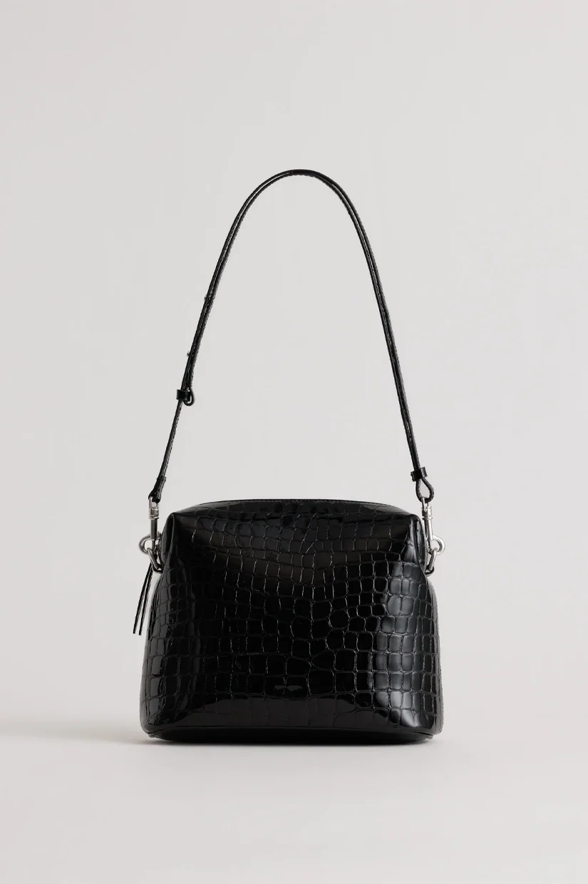 Yu Mei Ch'lita Bag - Black Croc