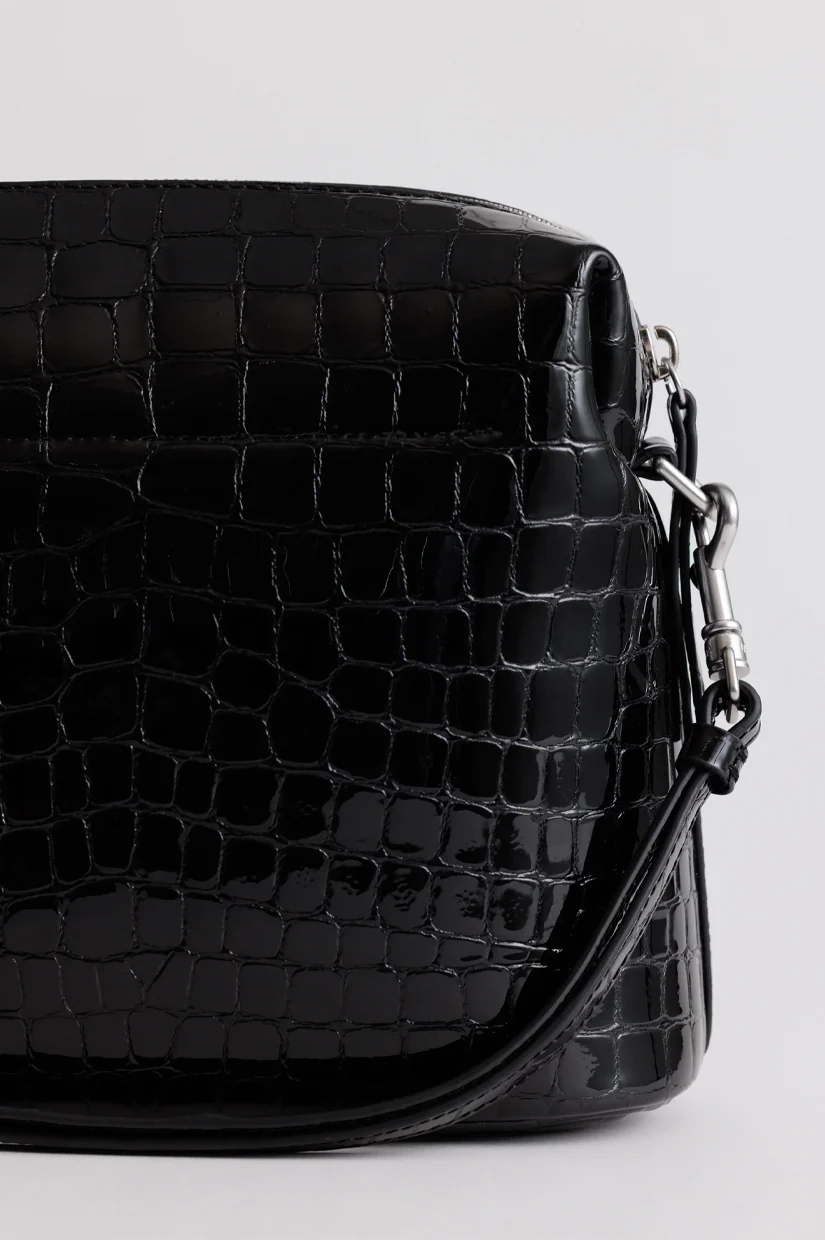 Yu Mei Ch'lita Bag - Black Croc - Image 4