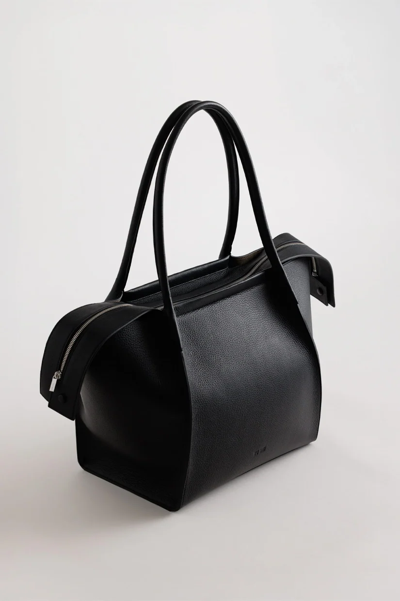 Yu Mei Claudia Tote - Black Deer Nappa - Image 2