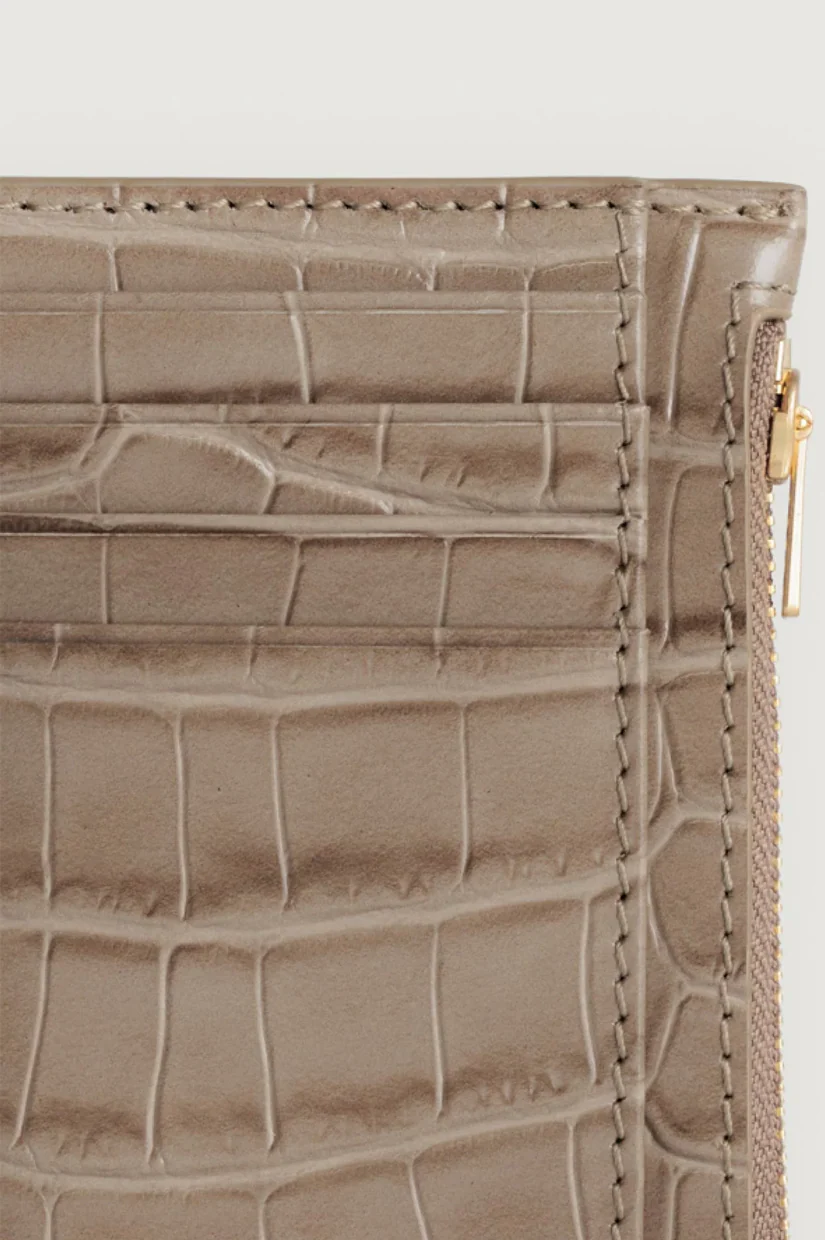 Yu Mei Frank Cardholder - Dune Croc - Image 3