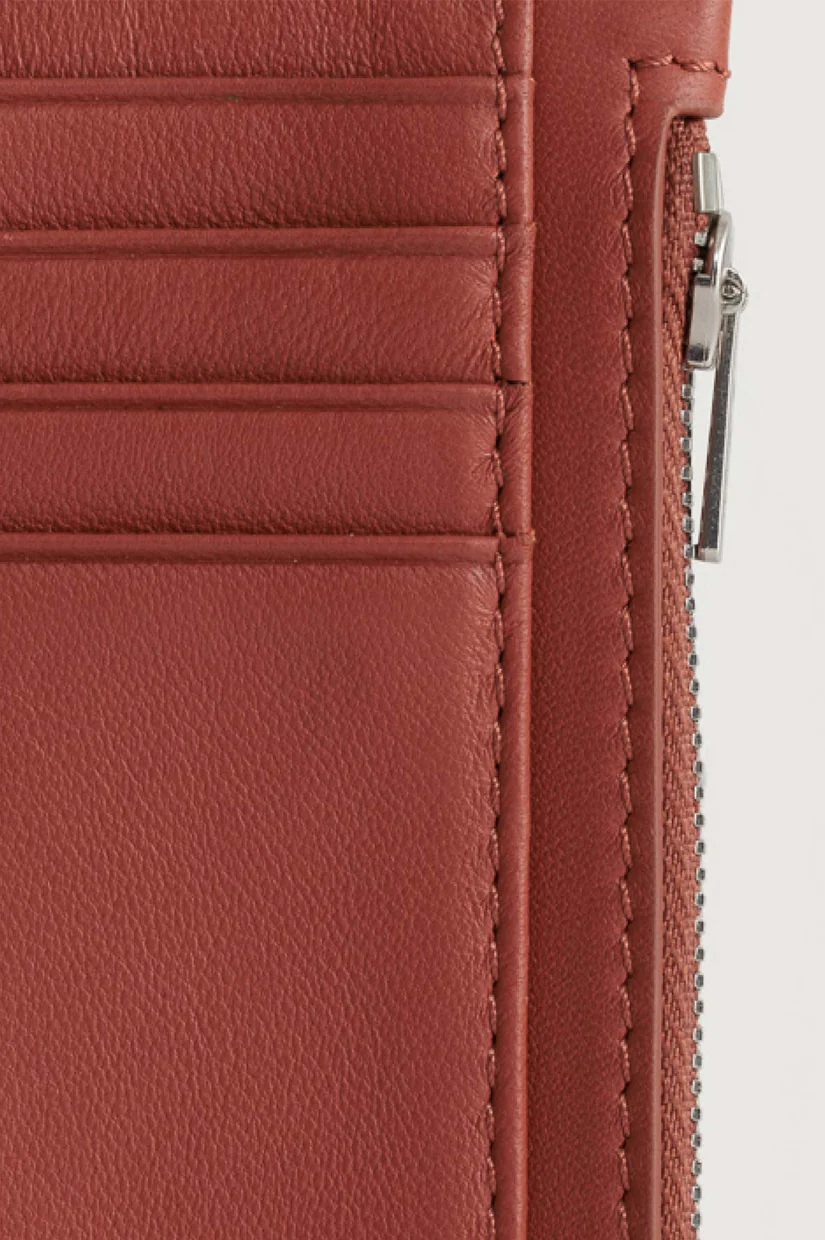 Yu Mei Frank Cardholder -  Terracotta Lambskin - Image 3