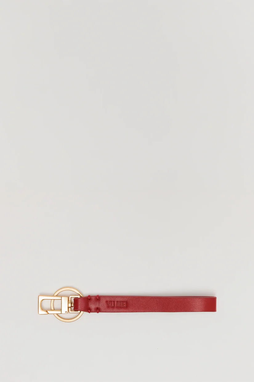 Yu Mei Key Fob - Lobster Red Lambskin