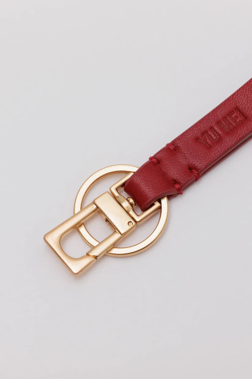 Yu Mei Key Fob - Lobster Red Lambskin - Image 2
