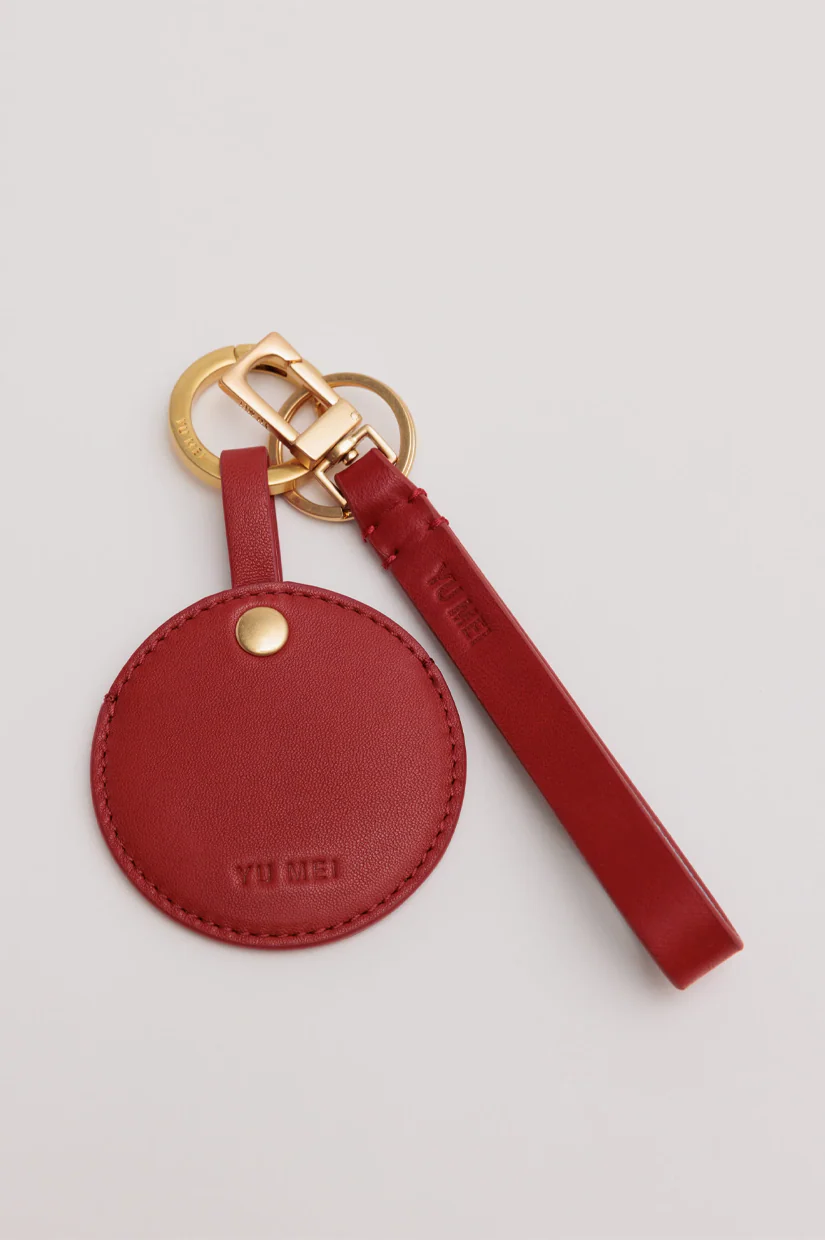 Yu Mei Key Fob - Lobster Red Lambskin - Image 3
