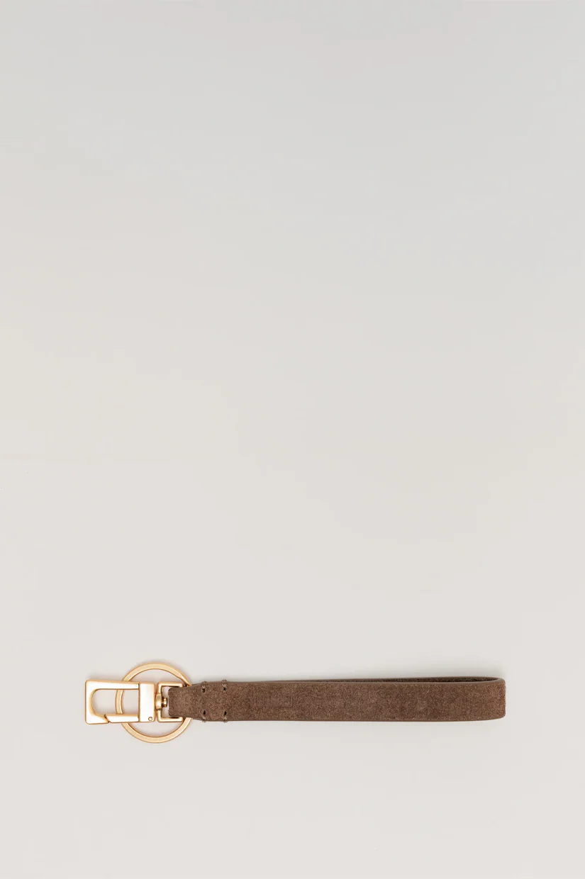 Yu Mei Key Fob - Sand Stone Suede