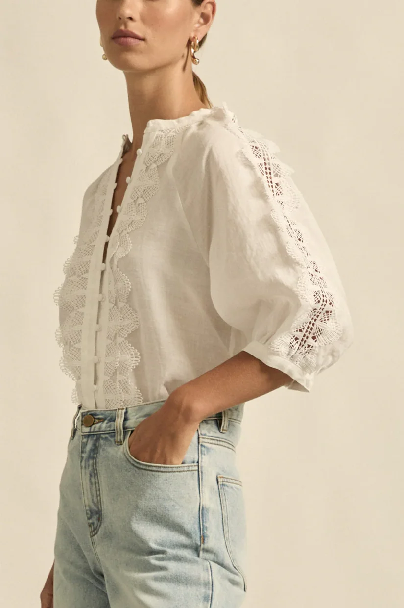 Zoe Kratzmann Bouquet Top - Porcelain - Image 2