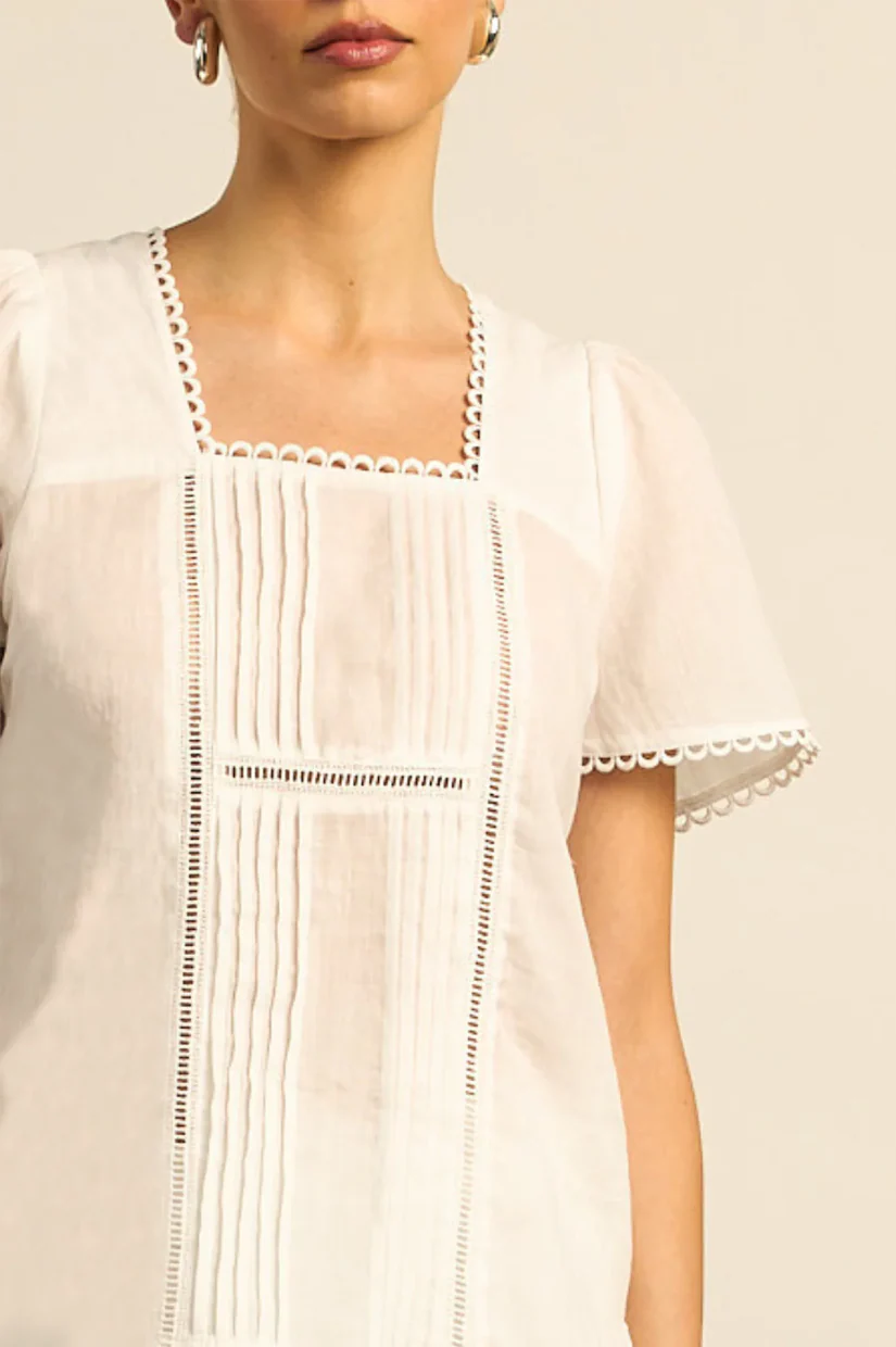 Zoe Kratzmann Yonder Top - Porcelain - Image 2