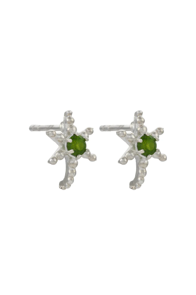 Zoe & Morgan Devi Earrings - Sterling Silver Chrome Diopside - Image 4