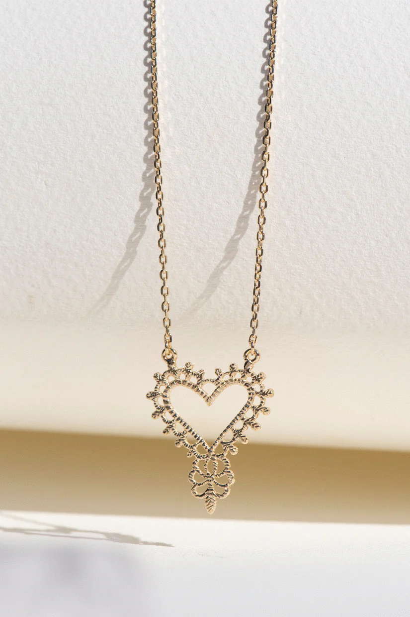Zoe & Morgan Gypsy Love Necklace - Gold
