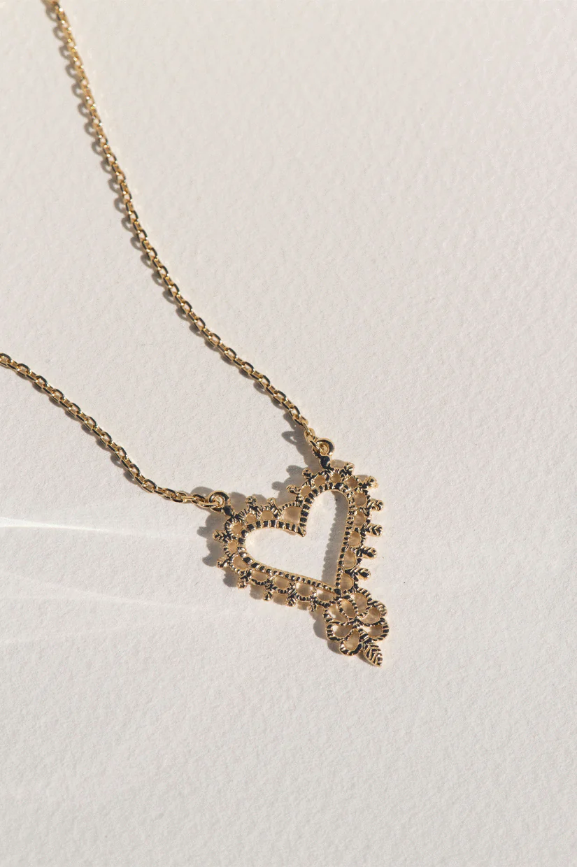 Zoe & Morgan Gypsy Love Necklace - Gold - Image 2