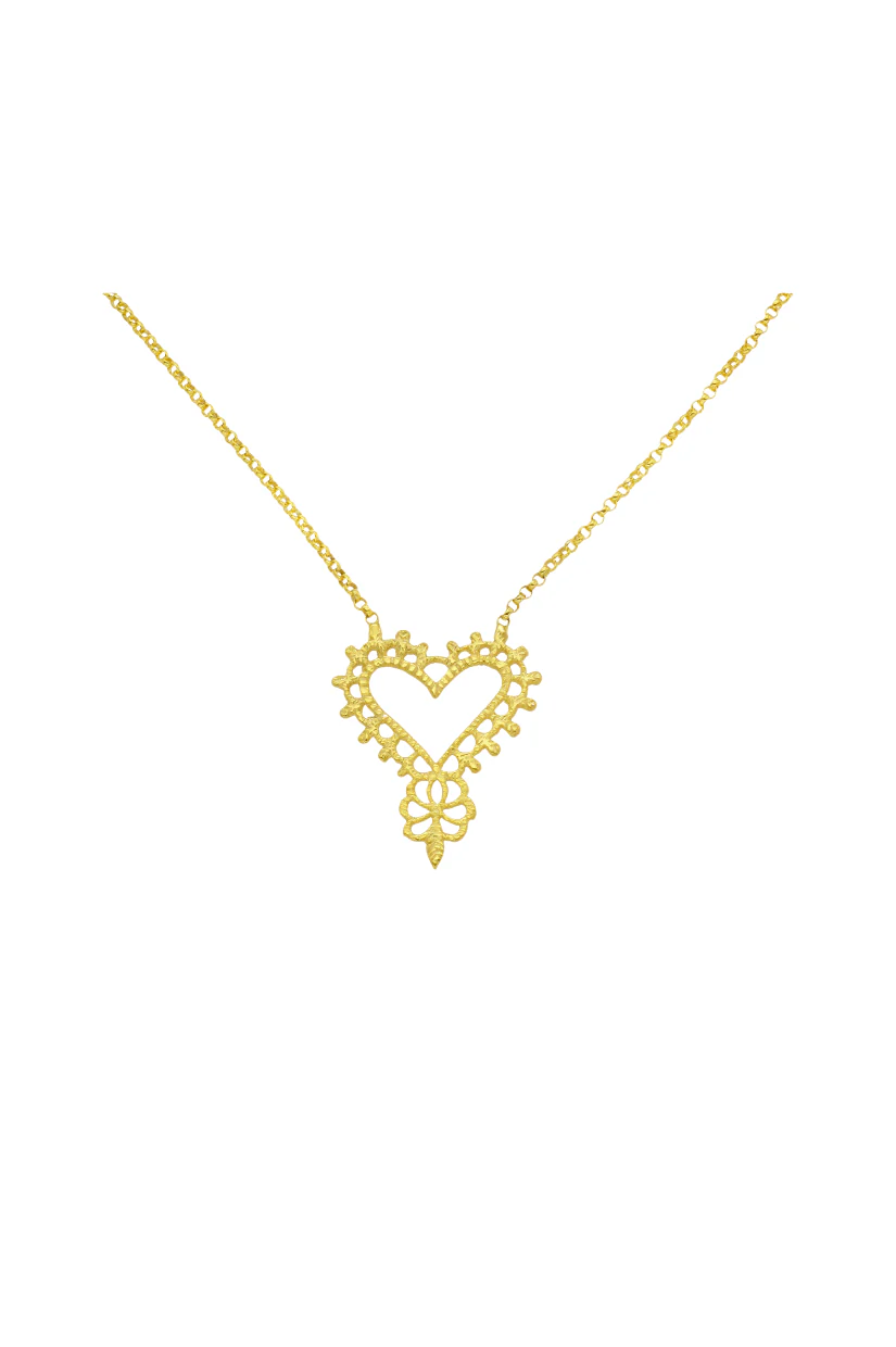 Zoe & Morgan Gypsy Love Necklace - Gold - Image 3