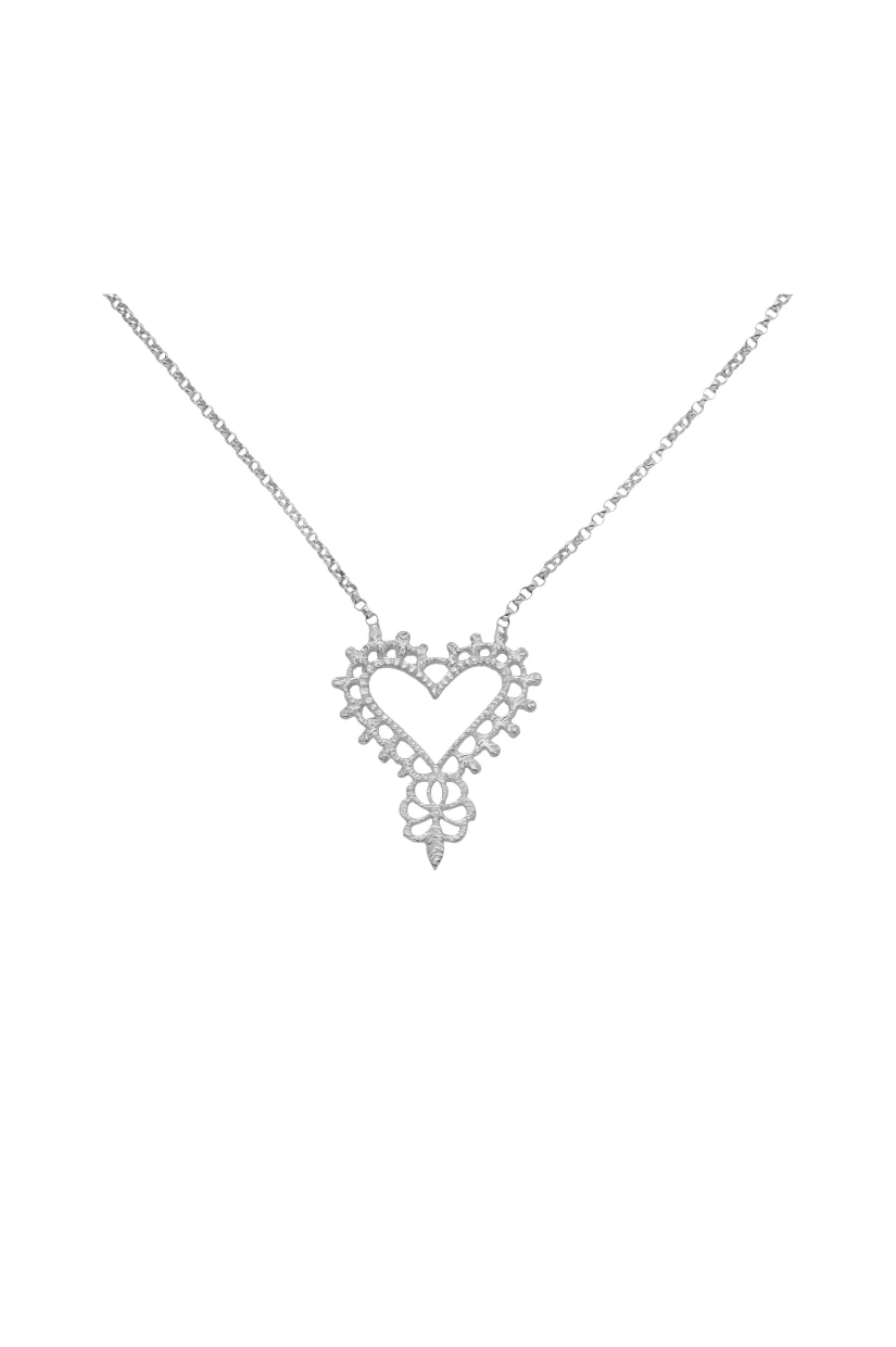 Zoe & Morgan Gypsy Love Necklace - Silver - Image 3