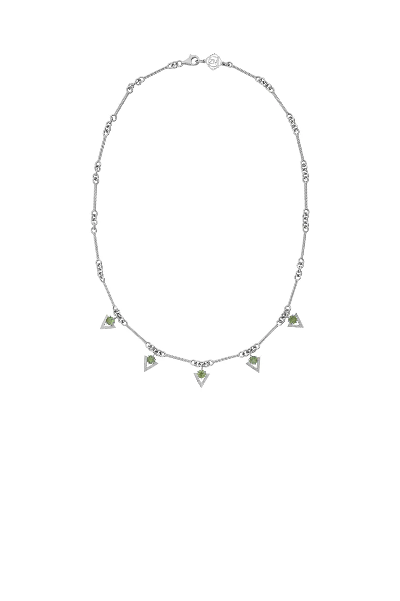 Zoe & Morgan Hyacinth Necklace - Sterling Silver Apatite - Image 3