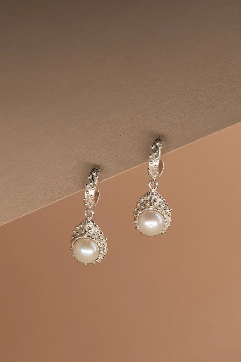 Zoe & Morgan Lulu Earring - 925 Sterling Silver with Freshwater Pearls