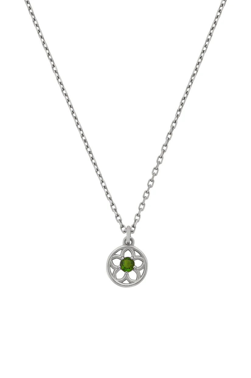 Zoe & Morgan Manuka Necklace - 925 Sterling Silver with Chrome Diopside - Image 4