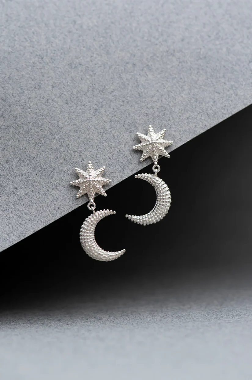 Zoe & Morgan Moonlight Earrings - 925 Sterling Silver - Image 3