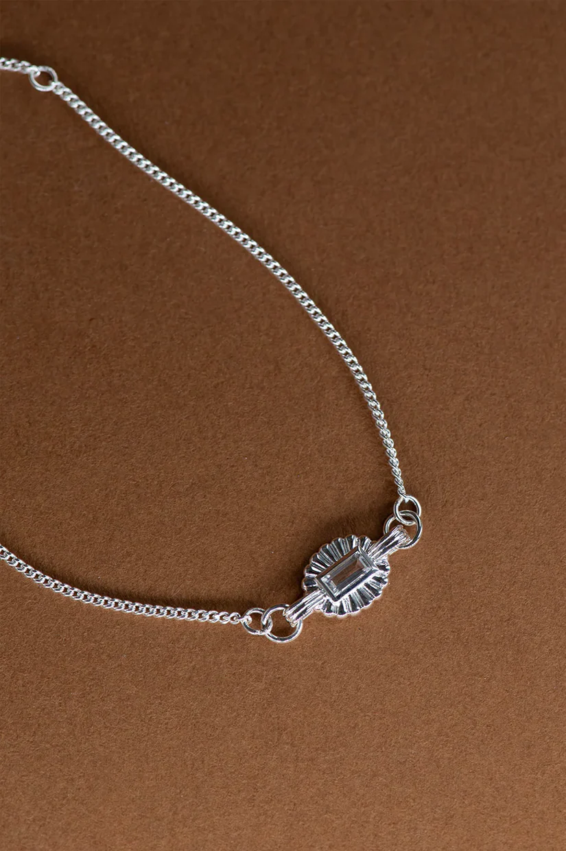 Zoe & Morgan Odette Bracelet - 925 Sterling Silver/White Topaz
