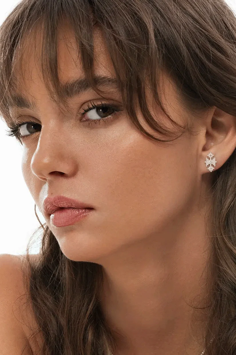 Zoe & Morgan Pisac Studs - 925 Sterling Silver - Image 2